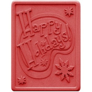 CLOSE OUT Happy Holidays Soap Mold