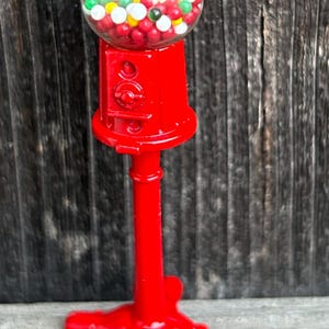 Dollhouse Miniature Gumball Machine on Stand