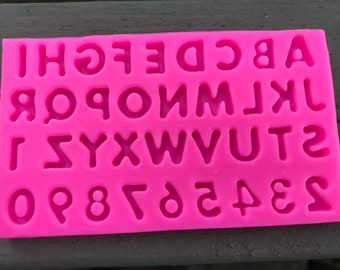 Letters and Numbers Silicone Mold