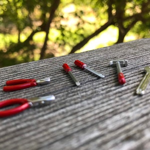 Dollhouse Miniature Tools - 6 pieces