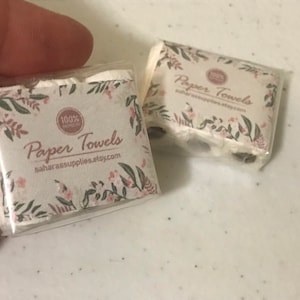Dollhouse Miniature Paper Towels - your choice type