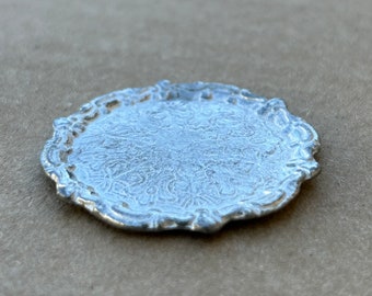 Quadretto In Argento In Miniatura – Scala 1:12 – Arredamento Per Casa Delle Bambole