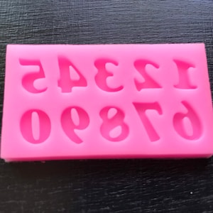 Numbers Silicone Mold