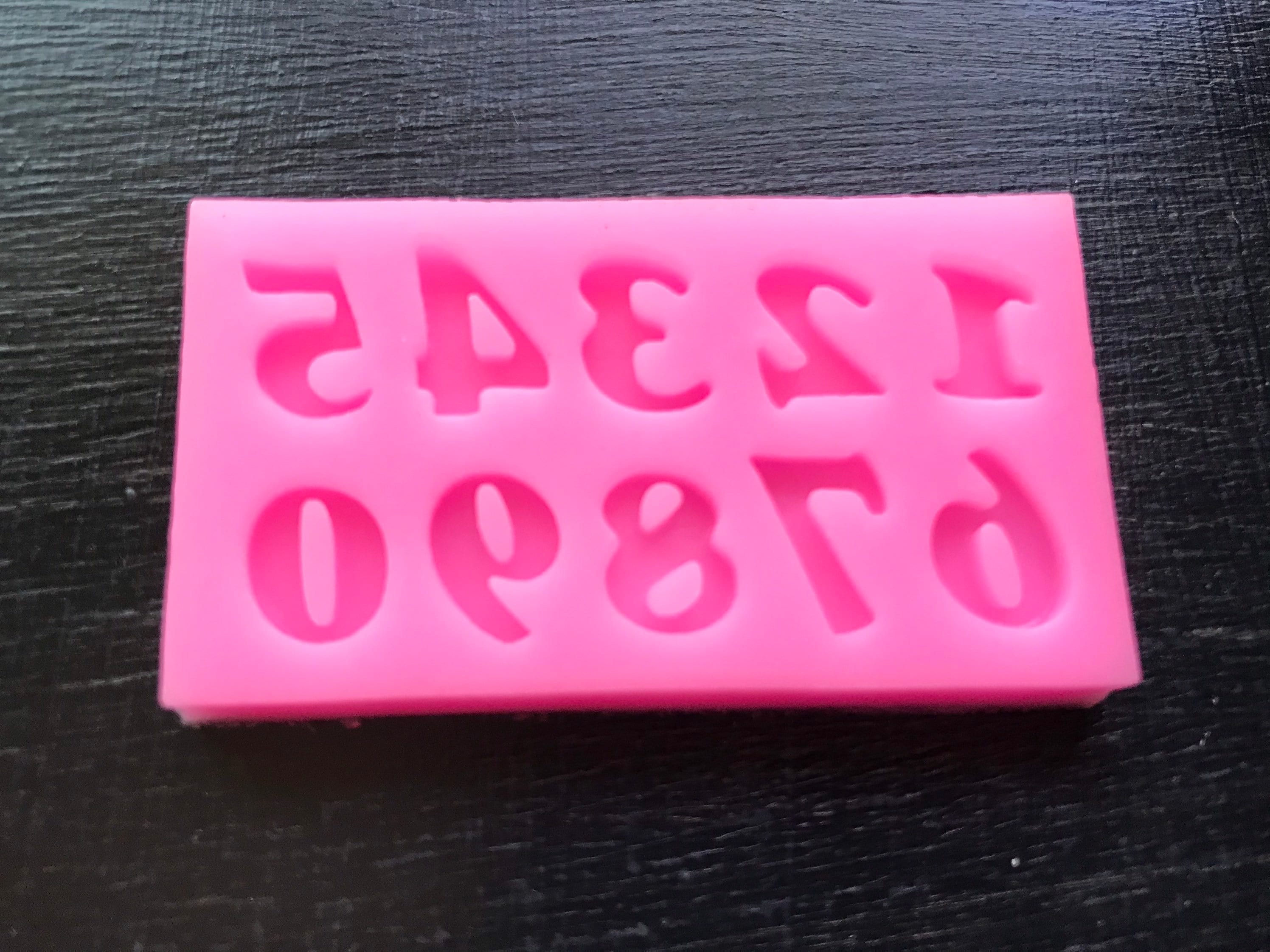 Numbers Silicone Mold Etsy