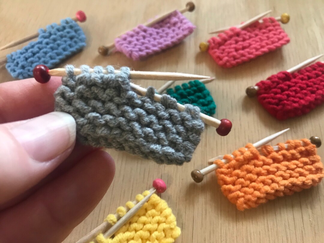 Dollhouse Miniature Knitting With Needles Your Choice Color Etsy