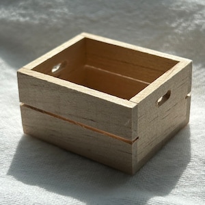 Dollhouse Miniature Wood Crate