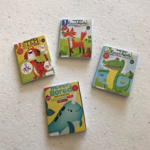 Dollhouse Miniature Childrens Books - your choice type