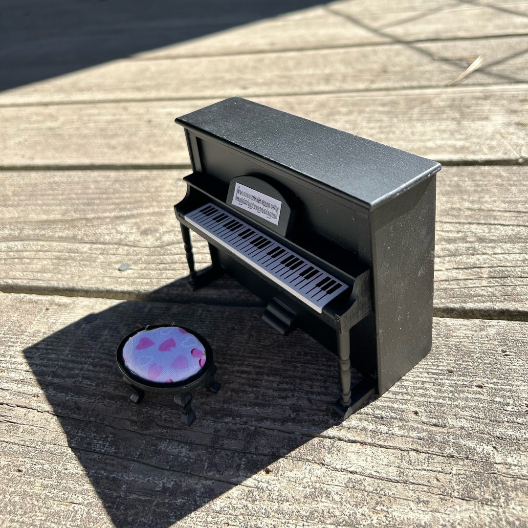 Dollhouse Miniature Piano - Your Choice Color - Etsy