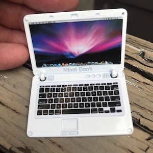 Dollhouse Miniature Laptop - your choice color