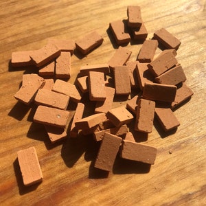 Ladrillos en miniatura para casa de muñecas
