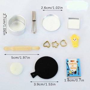 Dollhouse Miniature Kitchen Baking Set