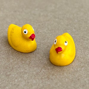Dollhouse Miniature Bathtime Duckies - 2 pieces