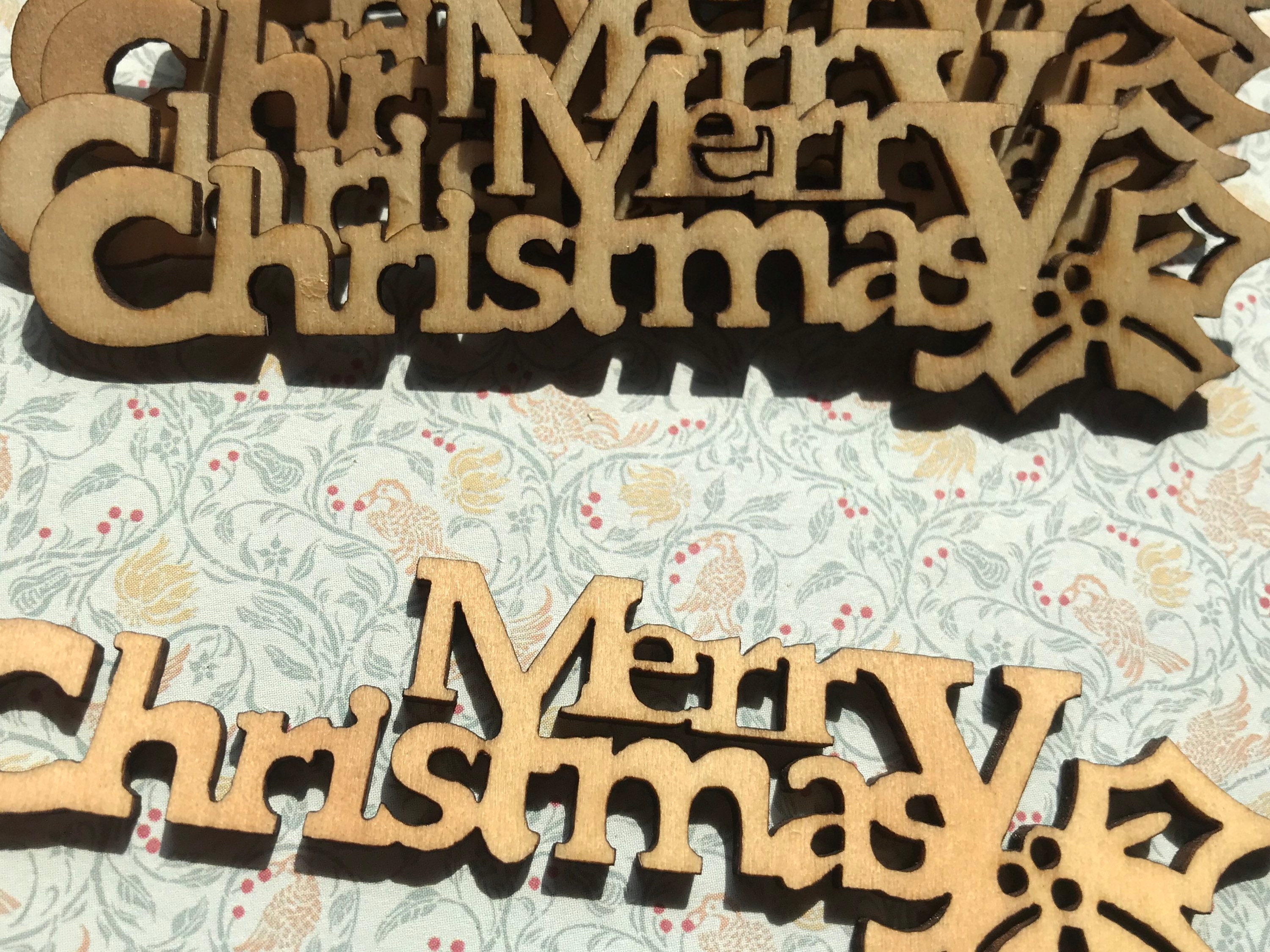 ミニチュア木製メリークリスマス - 10 個 - Etsy 日本
