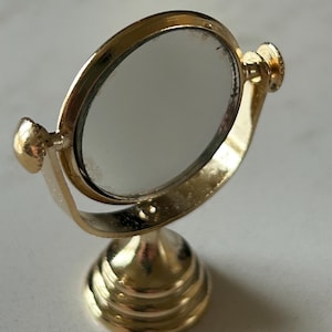 Puppenhaus Miniatur Gold Spiegel