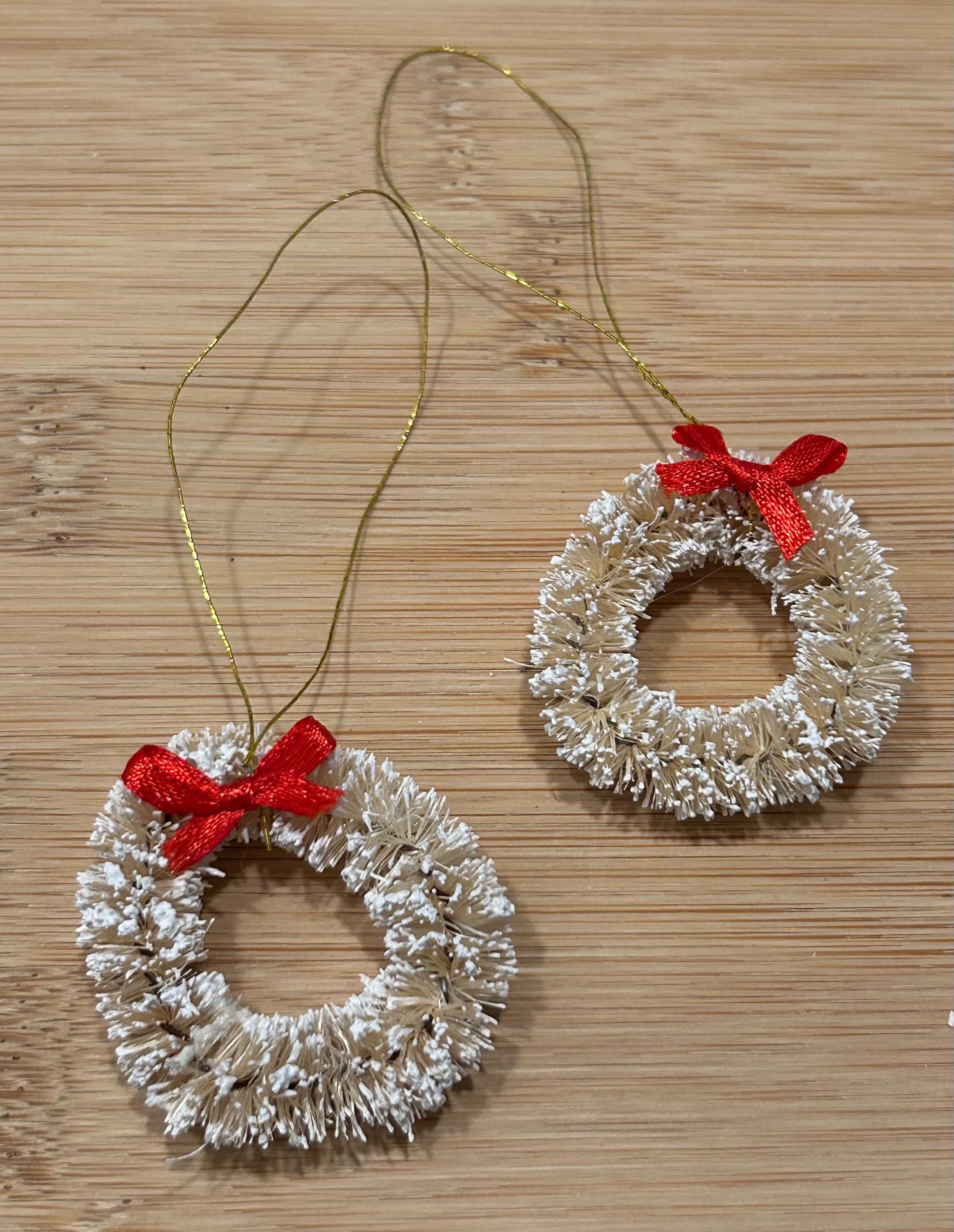 Miniature Holiday Wreaths - 2 Pieces - Etsy