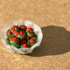 Dollhouse Miniature Bowl of Olives