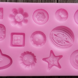 Molde de silicona para botones