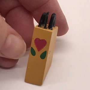 Dollhouse Miniature Knife Block