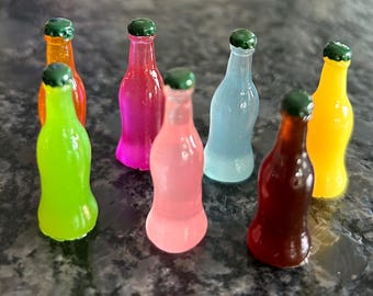 Refrescos/bebidas en miniatura - 7 piezas