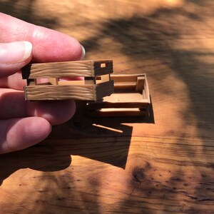 Dollhouse Miniature Crates - 2 pieces