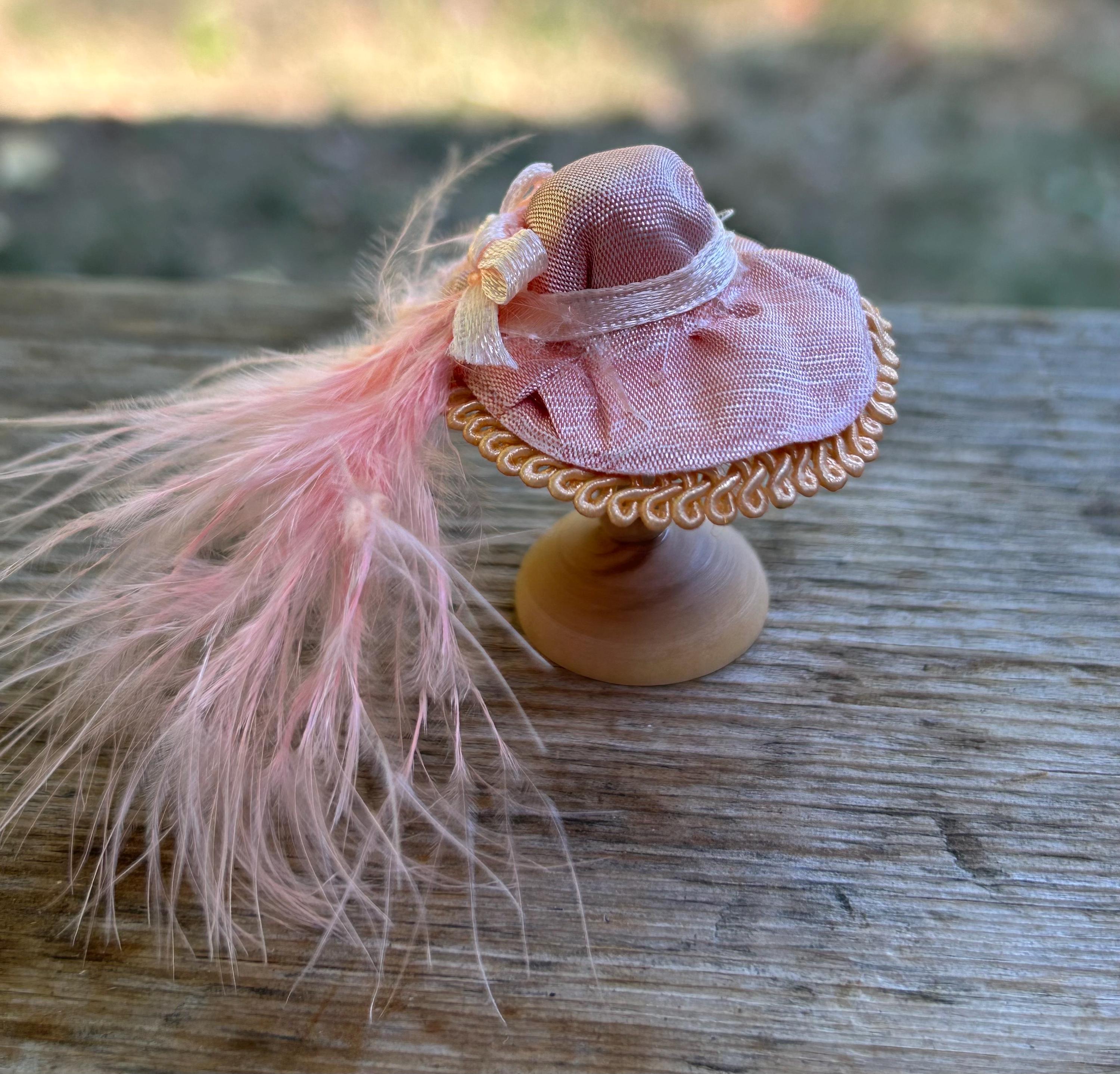 Pink Western Hat with Feather and Turquoise Accents Light As A Feather Cowboy Hat - Royal Blue and Hot Pink  main image 2