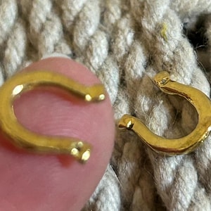 Miniature Brass Horse Shoes - 2 pieces