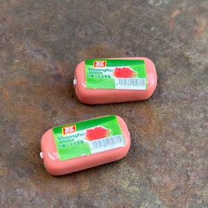 Dollhouse Miniature Sausage - 2 pieces