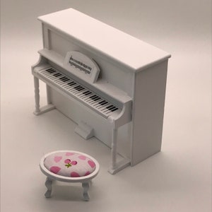 Dollhouse Miniature Piano - Your Choice Color - Etsy