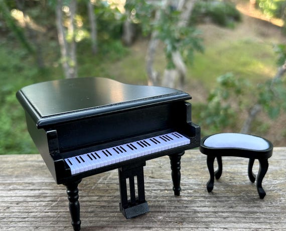 Miniature Black Grand Piano - Etsy
