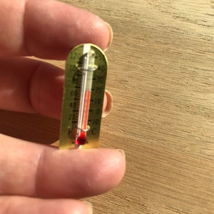 Dollhouse Miniature Outdoor Thermometer