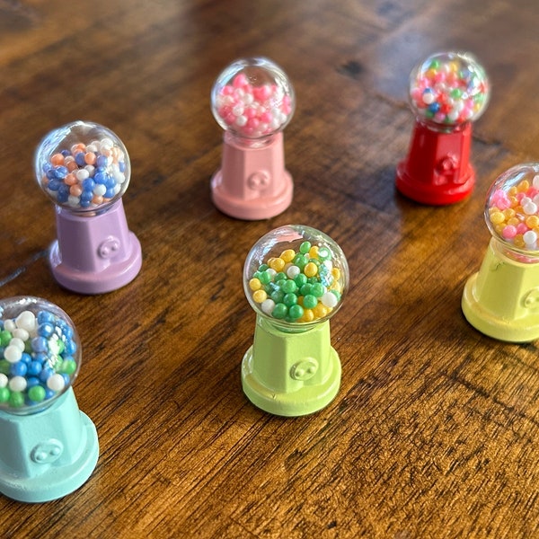 Dollhouse Miniature Gumball Machine - your choice color