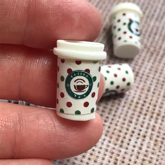 5pcs Cute Mini 1:12 Scale Model Dollhouse Miniature Coffee Cup