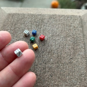 Miniature Dice - 6 pieces