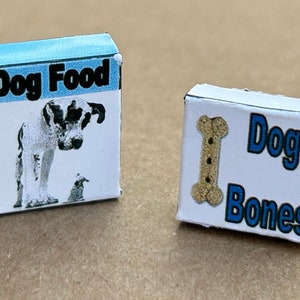 Nourriture et gâteries miniatures pour chiens Dollhouse