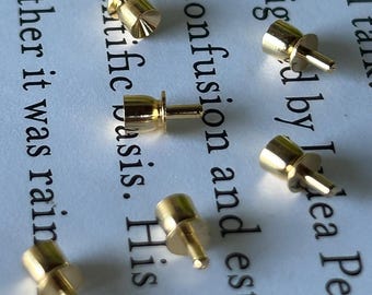 Boutons de tiroir miniatures en laiton - 6 pièces