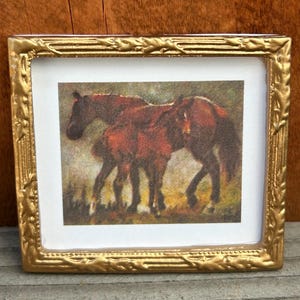 Dollhouse Miniature Horses Picture