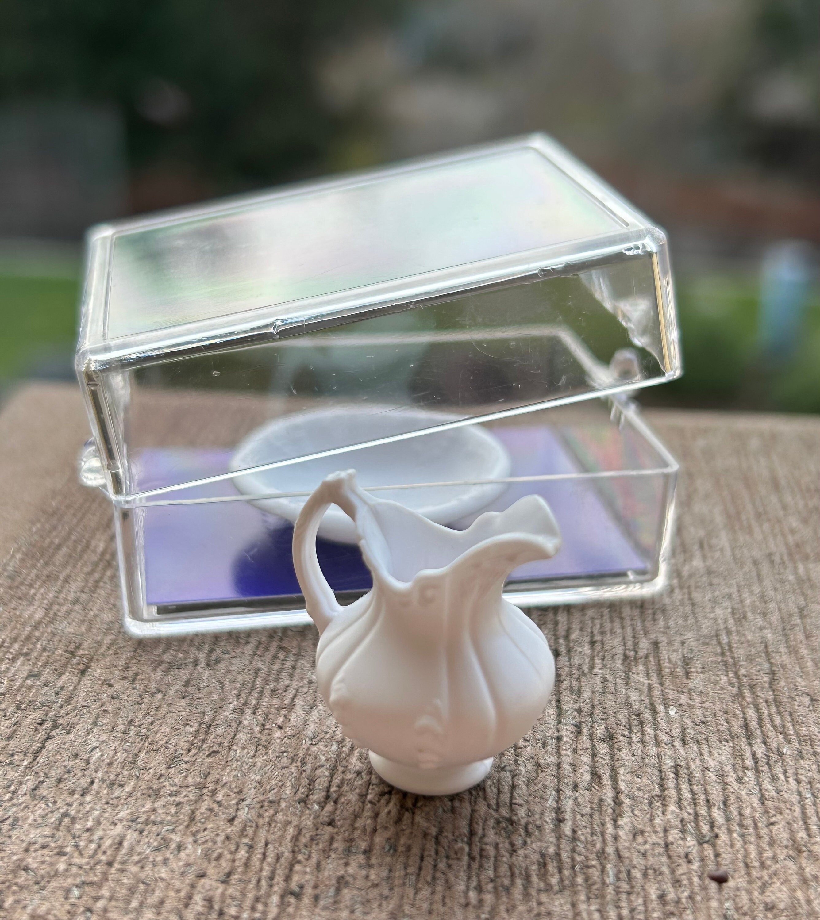 Dollhouse Miniature Pitcher and Bowl Set