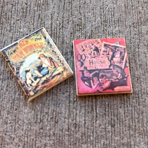 Dollhouse Miniature Story Books - 2 pieces