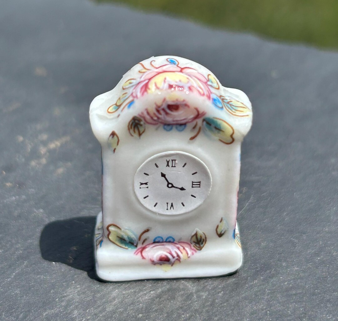 Miniature Floral Clock - Etsy