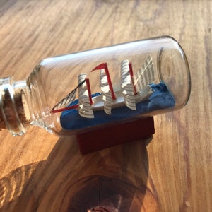 Dollhouse Miniature Ship In A Bottle