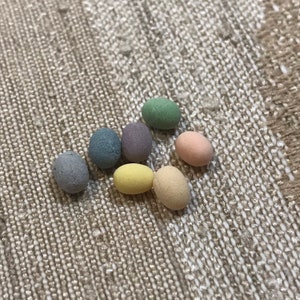 Dollhouse Miniature Easter Eggs - 7 pieces