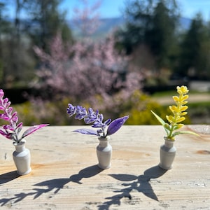 Dollhouse Miniature House Plant - your choice color