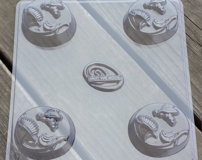 Bee and flower soap mold etsy