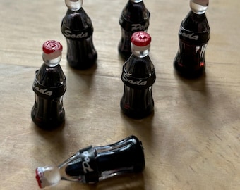 Bebidas de cola/refrescos en miniatura - 6 piezas