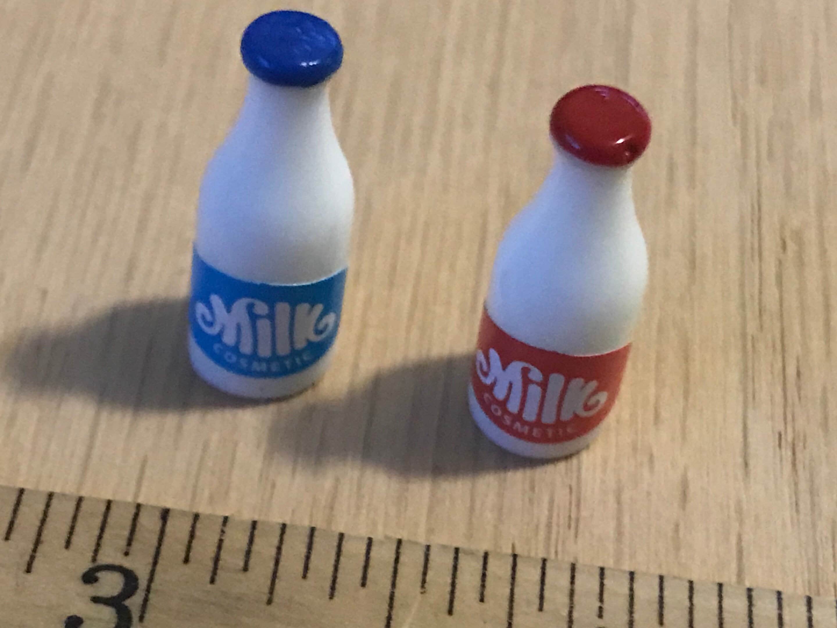 Dollhouse Miniature Milk Bottles 1:12 scale | Etsy