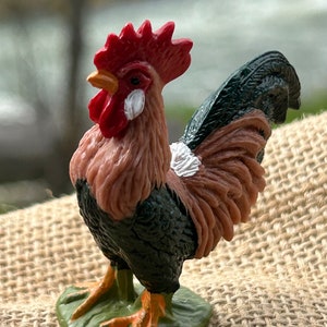 Dollhouse Miniature Rooster/Chicken - your choice type