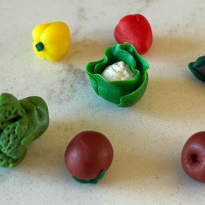 Dollhouse Miniature Vegetables - 7 pc