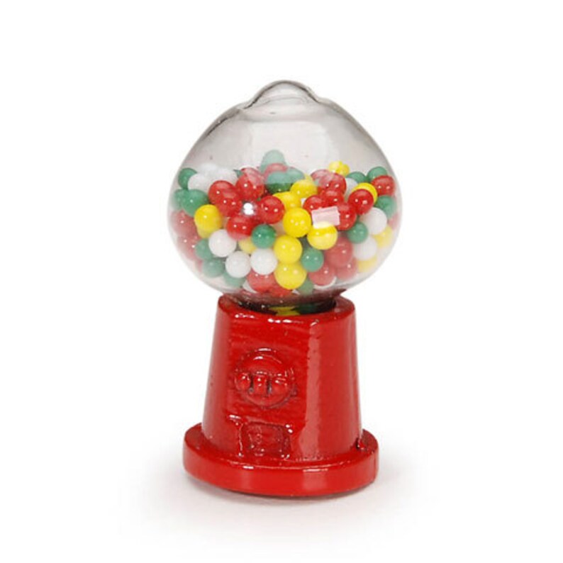 Dollhouse Miniature Gumball Machine | Etsy
