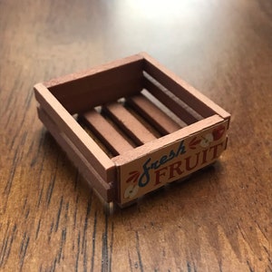 Dollhouse Miniature Fruit Crate
