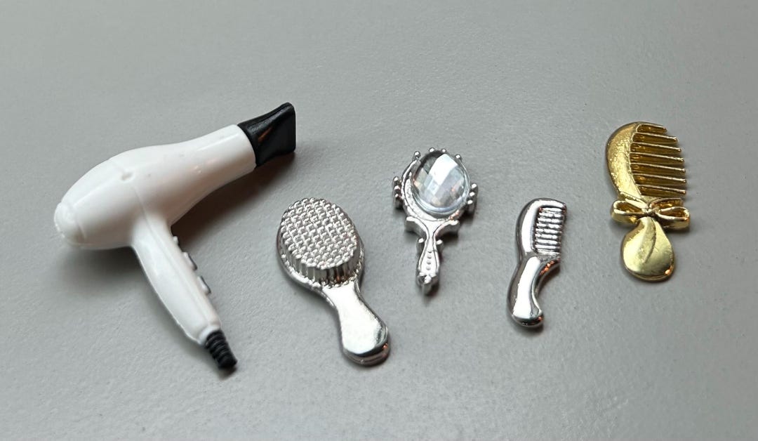 ミニチュアヘアドライヤー、ミラー、コームセット - Etsy 日本